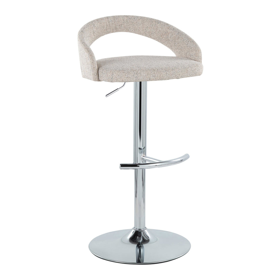 Grotto Upholstered Adjustable Barstool