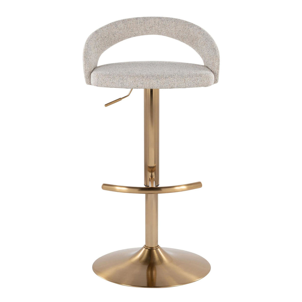 Grotto Upholstered Adjustable Barstool - Set of 2
