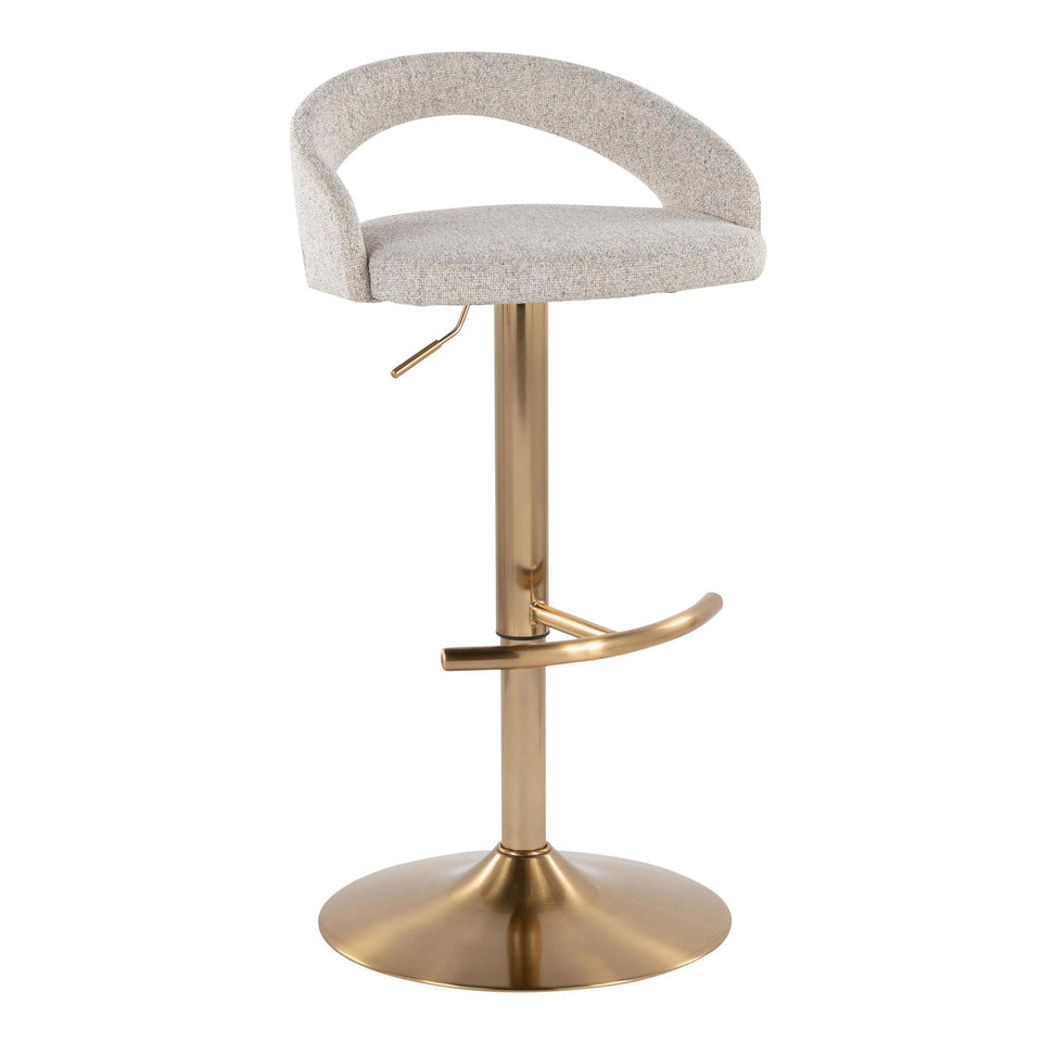 Grotto Upholstered Adjustable Barstool - Set of 2