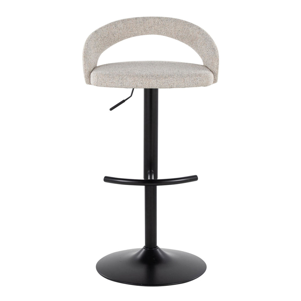 Grotto Upholstered Adjustable Barstool - Set of 2