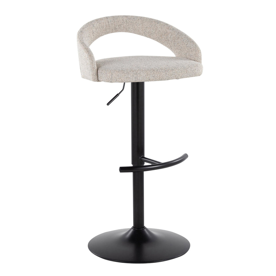 Grotto Upholstered Adjustable Barstool - Set of 2