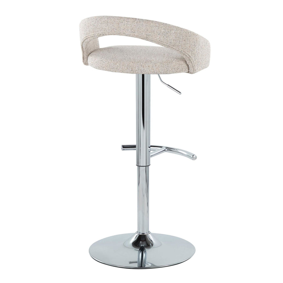 Grotto Upholstered Adjustable Barstool - Set of 2