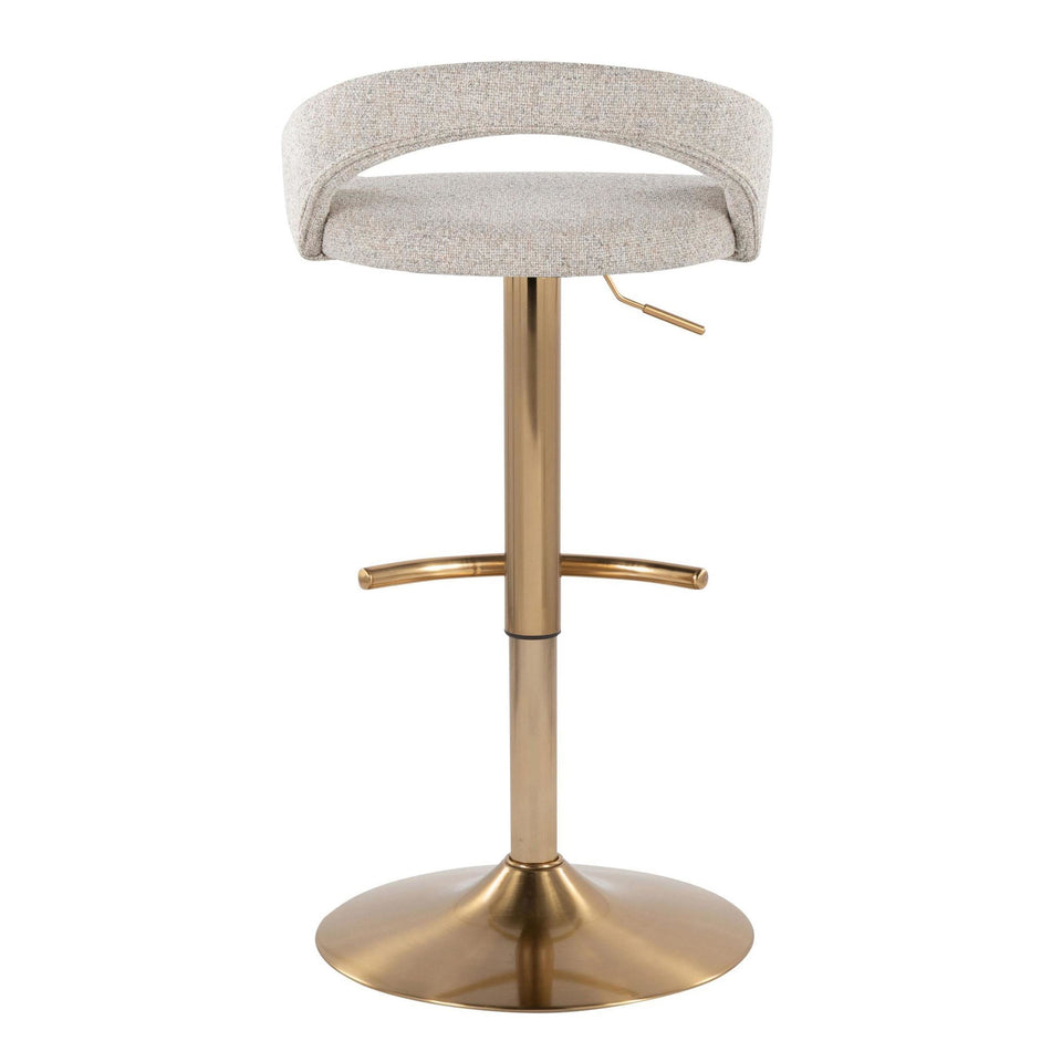 Grotto Upholstered Adjustable Barstool - Set of 3