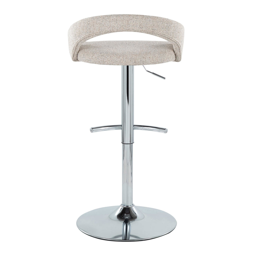 Grotto Upholstered Adjustable Barstool - Set of 3