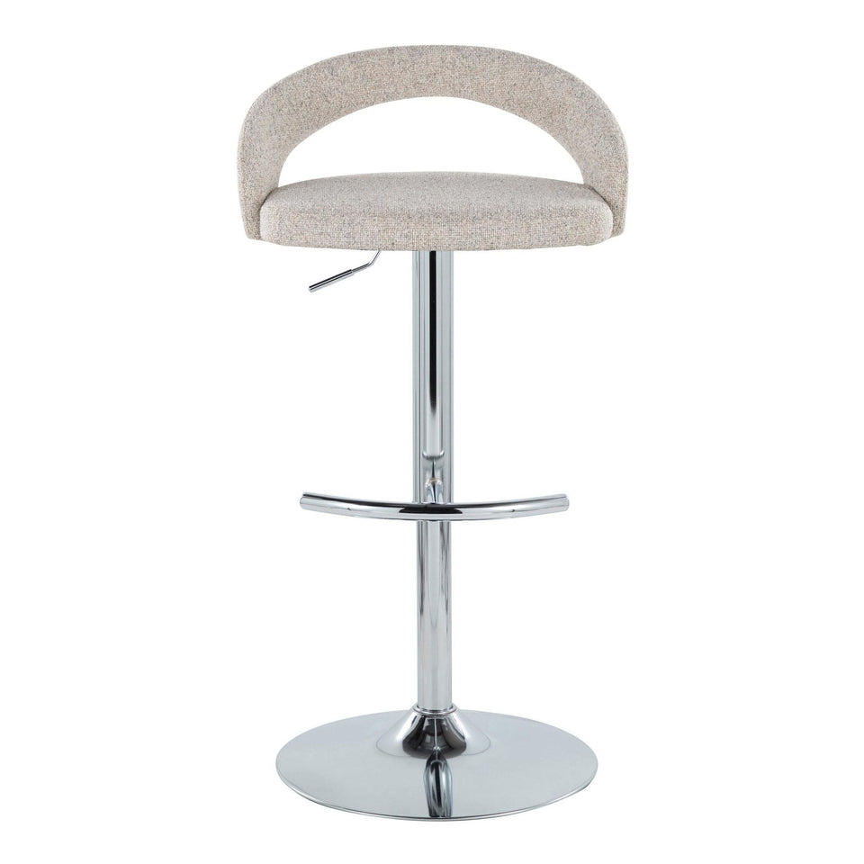 Grotto Upholstered Adjustable Barstool - Set of 3