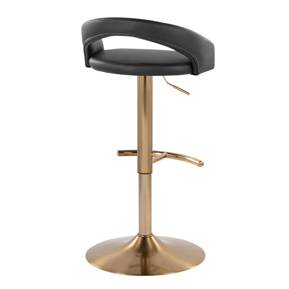 Grotto Upholstered Adjustable Barstool