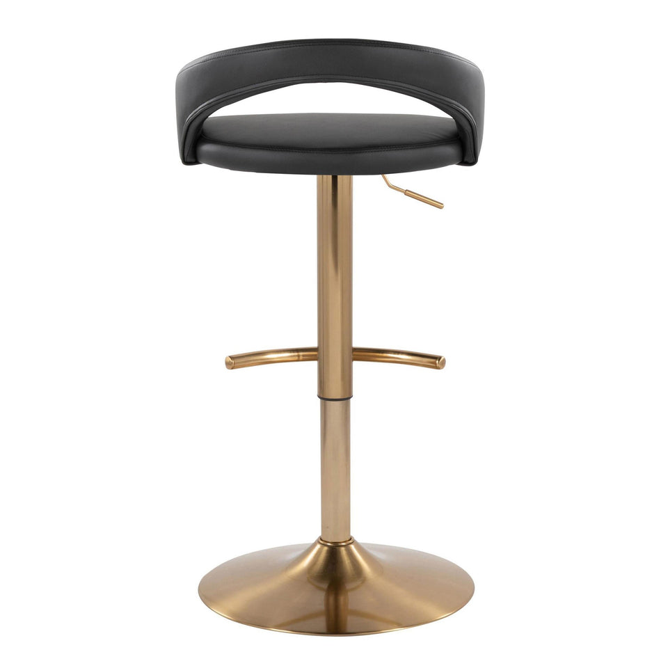 Grotto Upholstered Adjustable Barstool