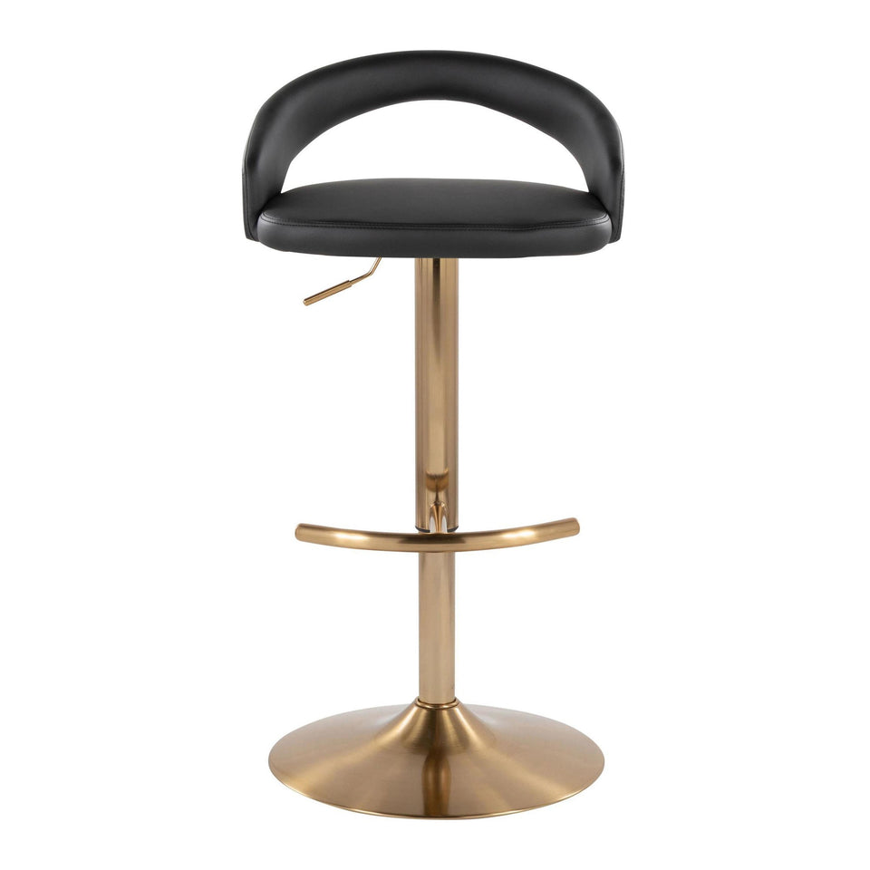 Grotto Upholstered Adjustable Barstool