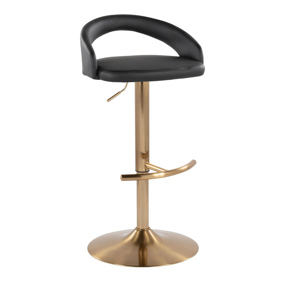 Grotto Upholstered Adjustable Barstool