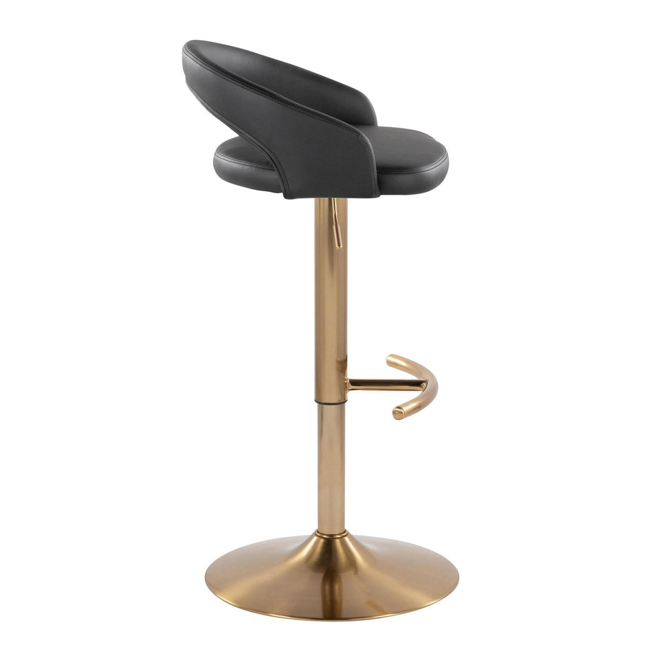 Grotto Upholstered Adjustable Barstool