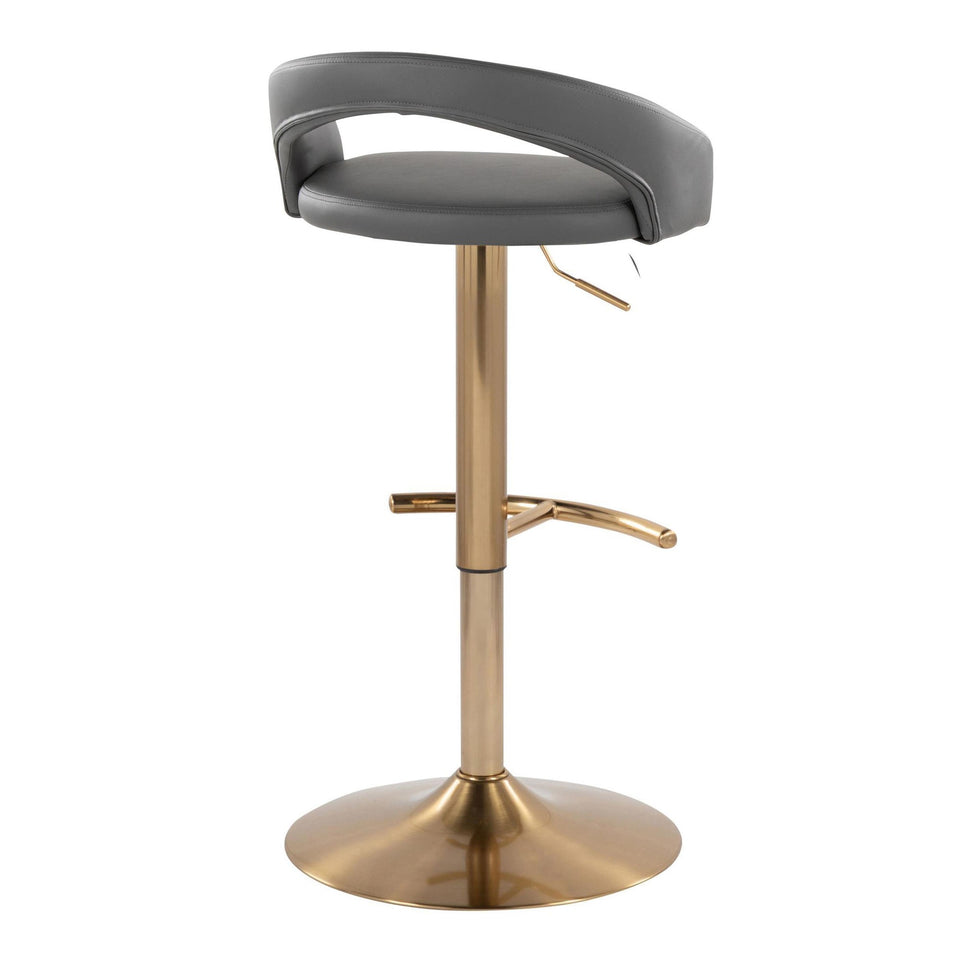 Grotto Upholstered Adjustable Barstool