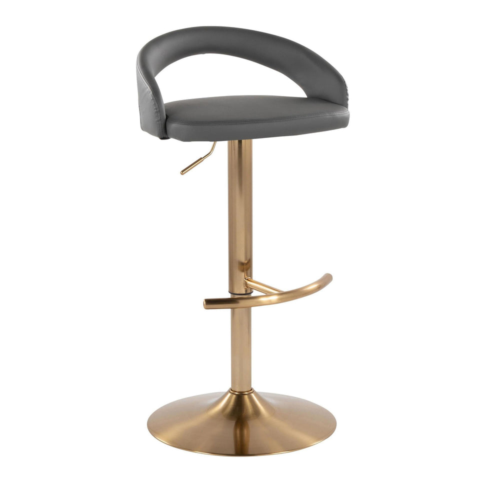 Grotto Upholstered Adjustable Barstool