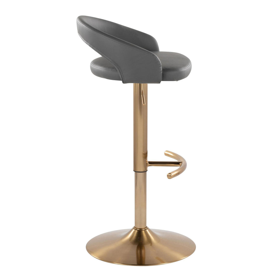 Grotto Upholstered Adjustable Barstool