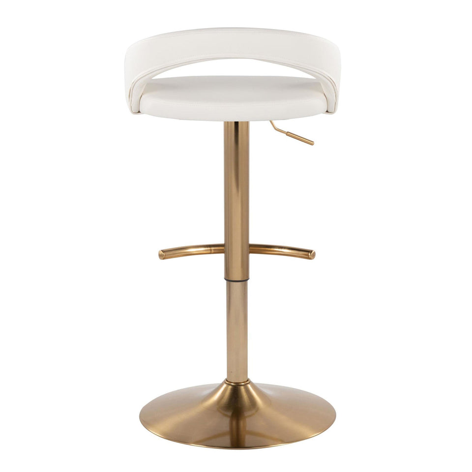 Grotto Upholstered Adjustable Barstool