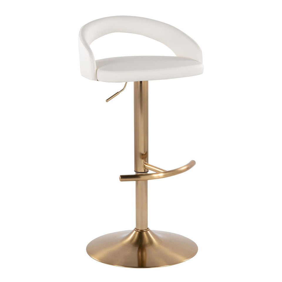 Grotto Upholstered Adjustable Barstool