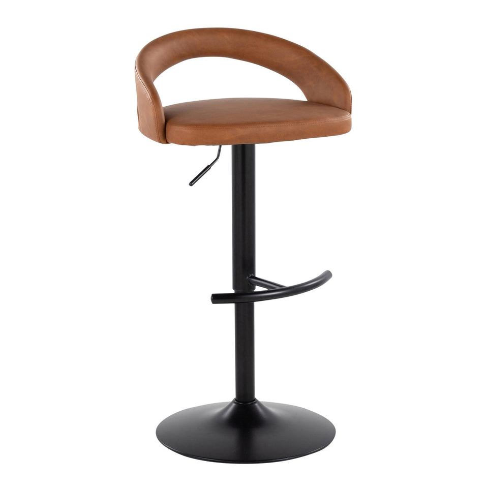 Grotto Upholstered Adjustable Barstool