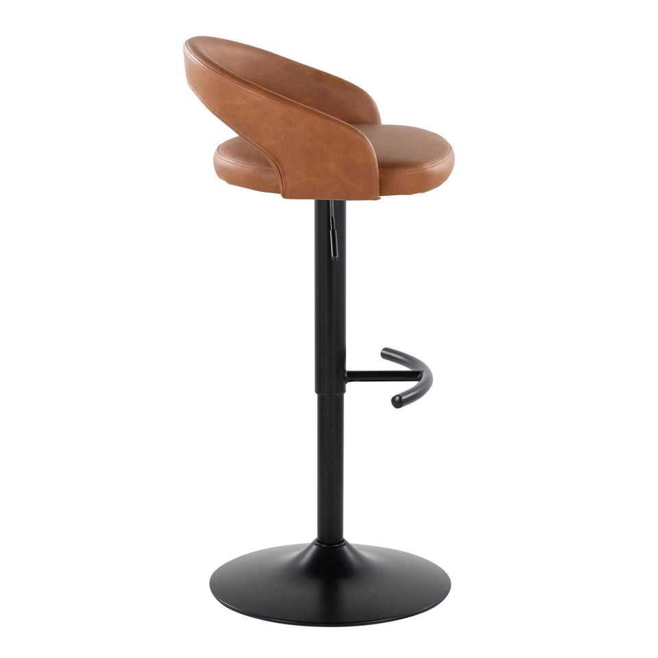 Grotto Upholstered Adjustable Barstool