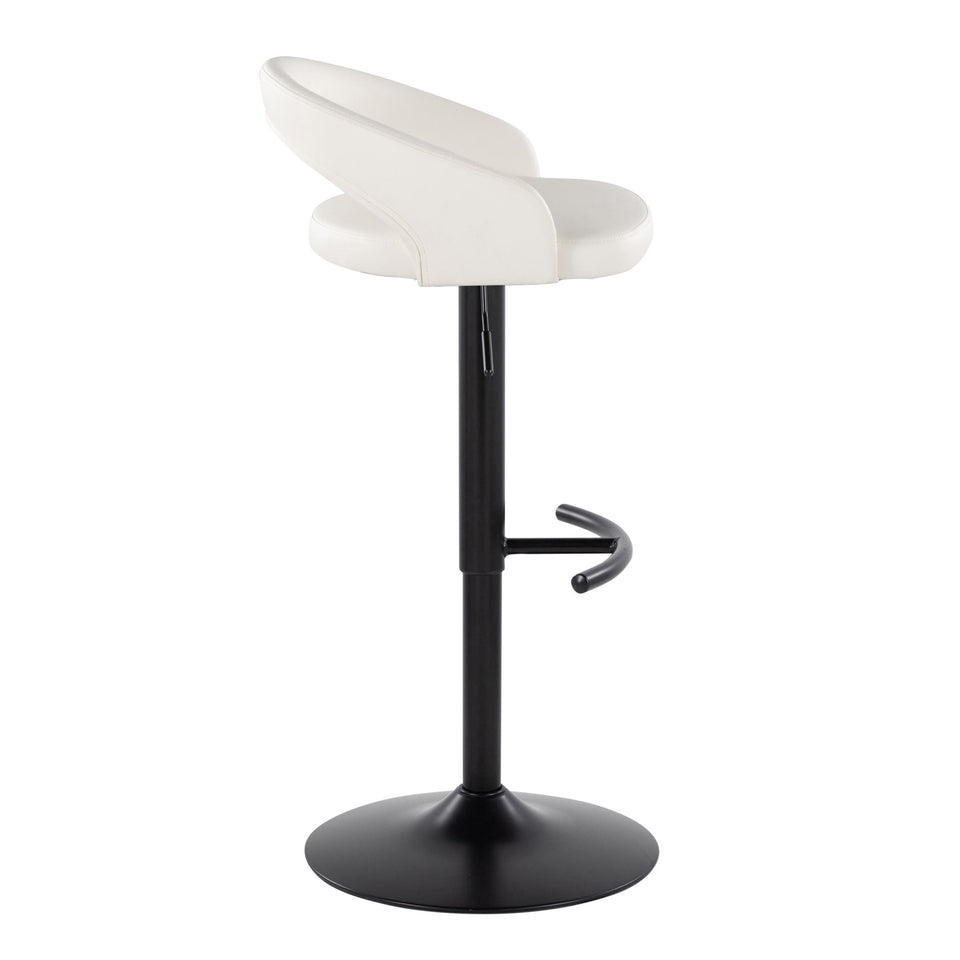 Grotto Upholstered Adjustable Barstool