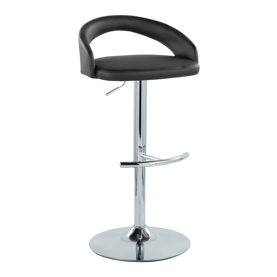 Grotto Upholstered Adjustable Barstool