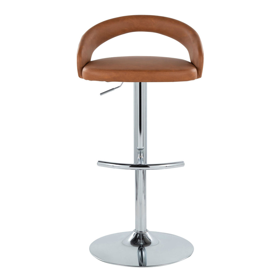 Grotto Upholstered Adjustable Barstool