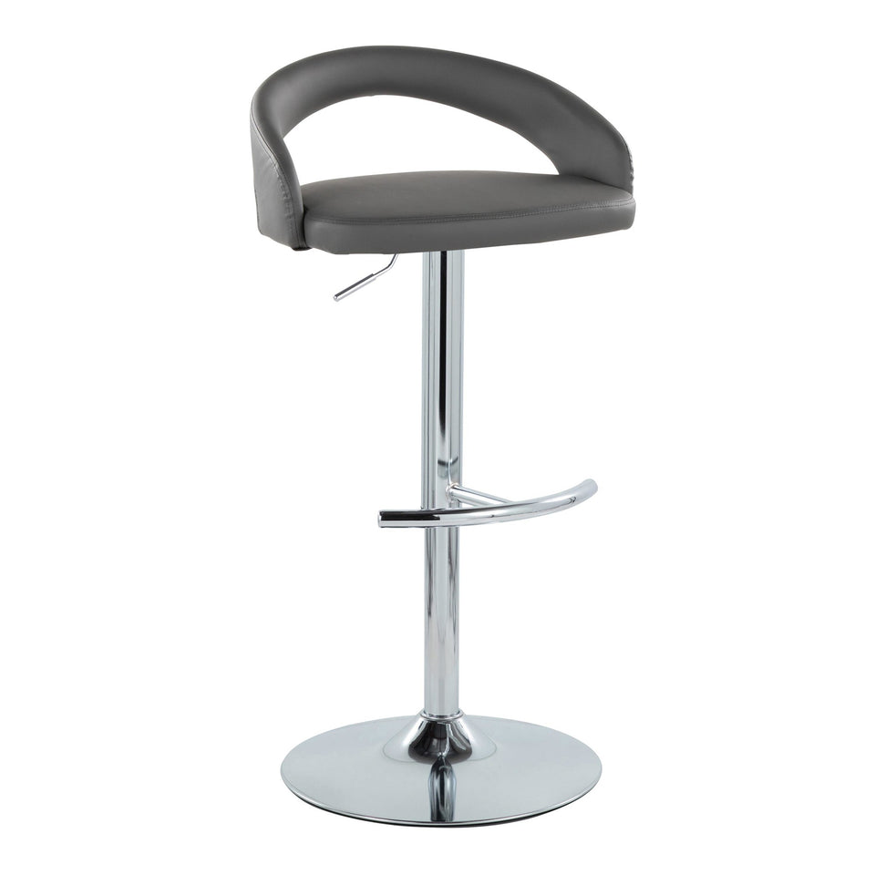 Grotto Upholstered Adjustable Barstool