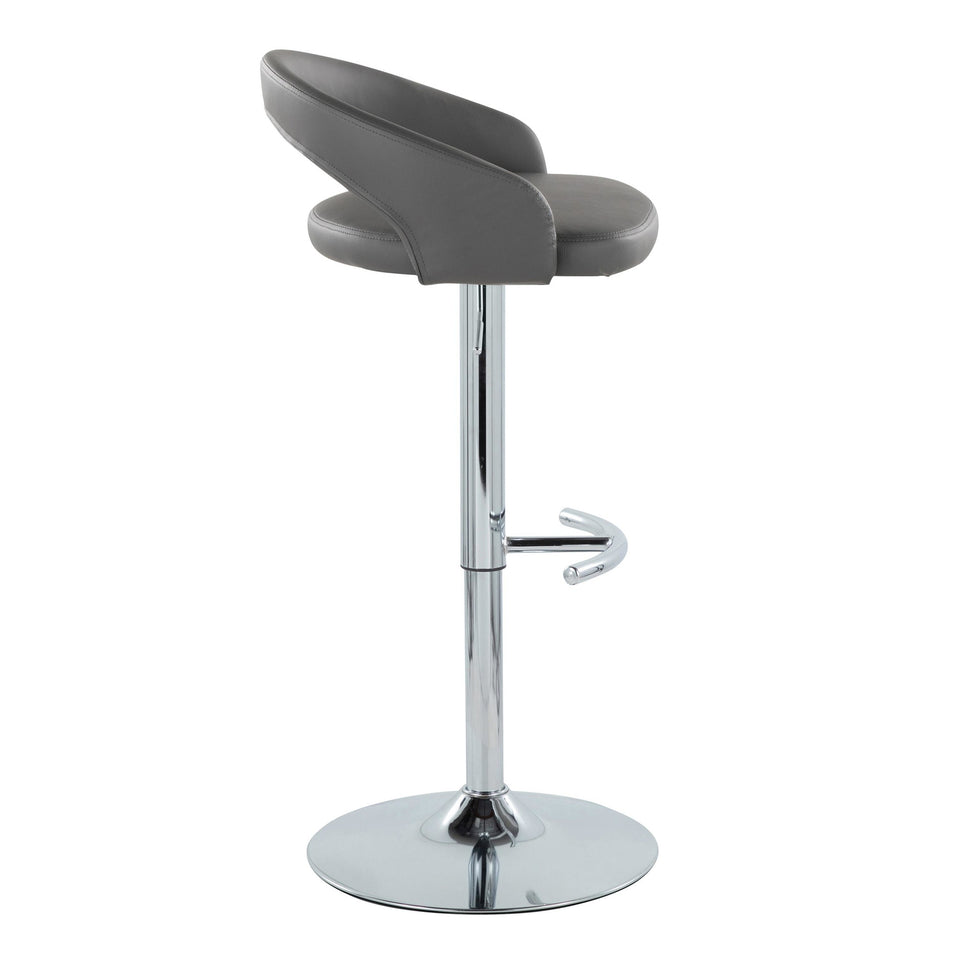 Grotto Upholstered Adjustable Barstool