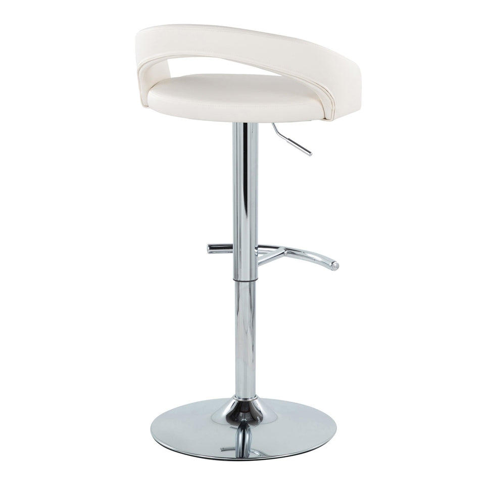 Grotto Upholstered Adjustable Barstool
