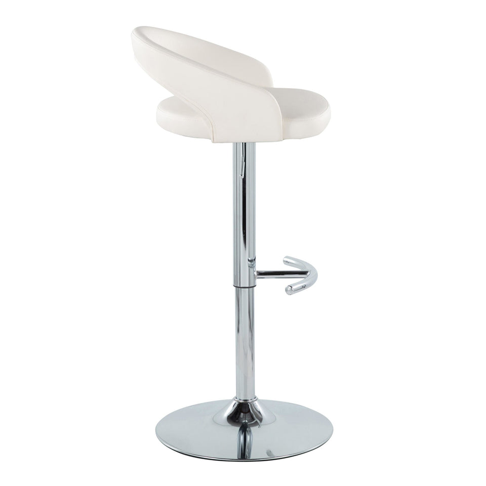 Grotto Upholstered Adjustable Barstool