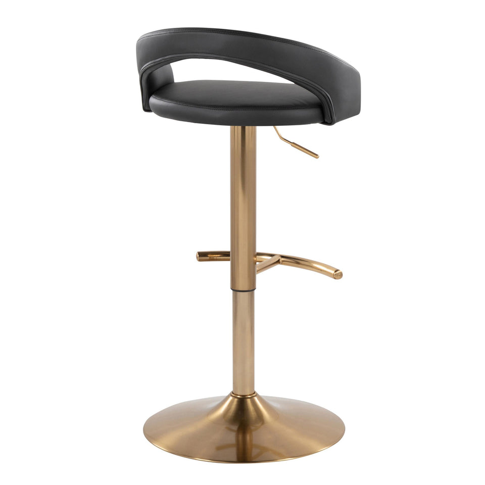 Grotto Upholstered Adjustable Barstool - Set of 2