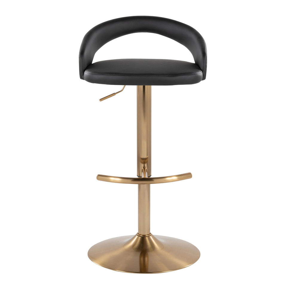 Grotto Upholstered Adjustable Barstool - Set of 2