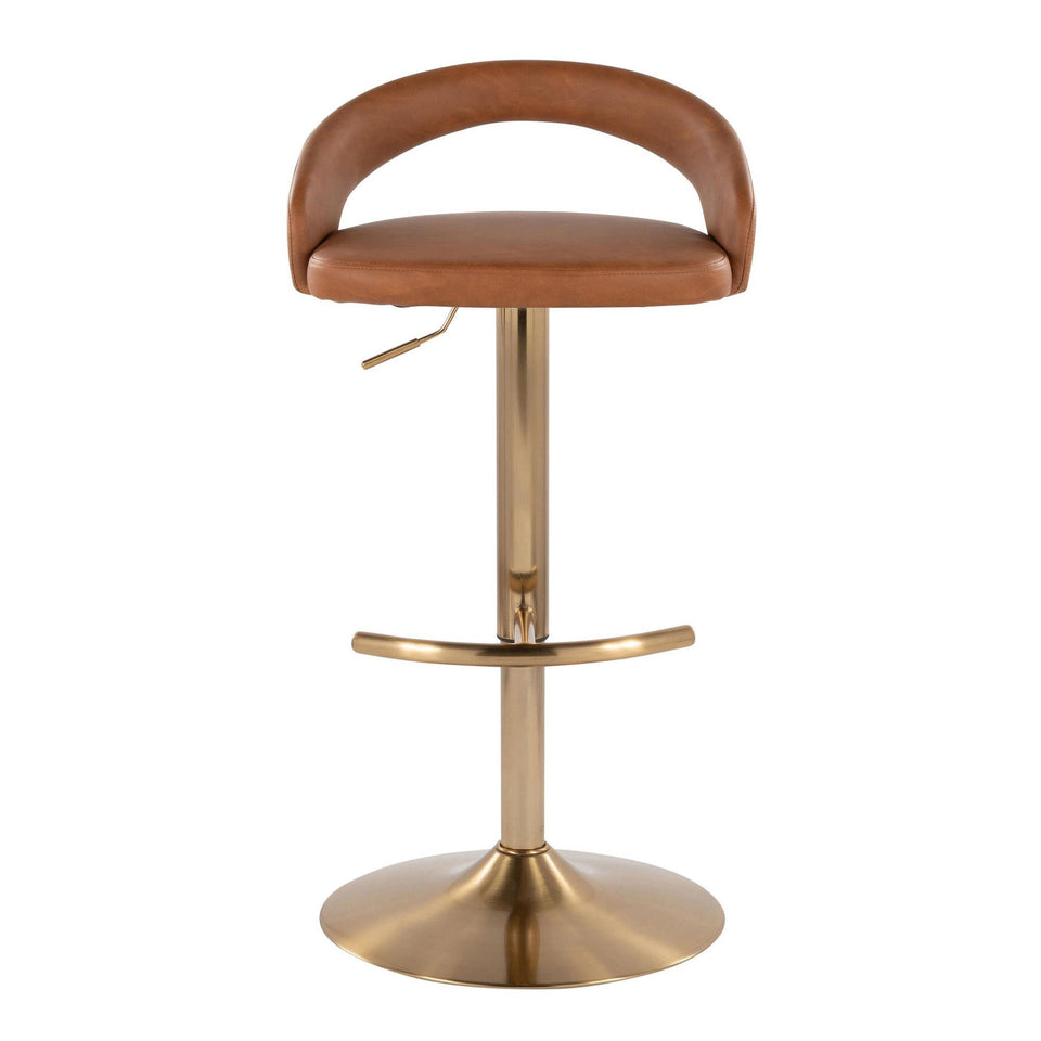 Grotto Upholstered Adjustable Barstool - Set of 2