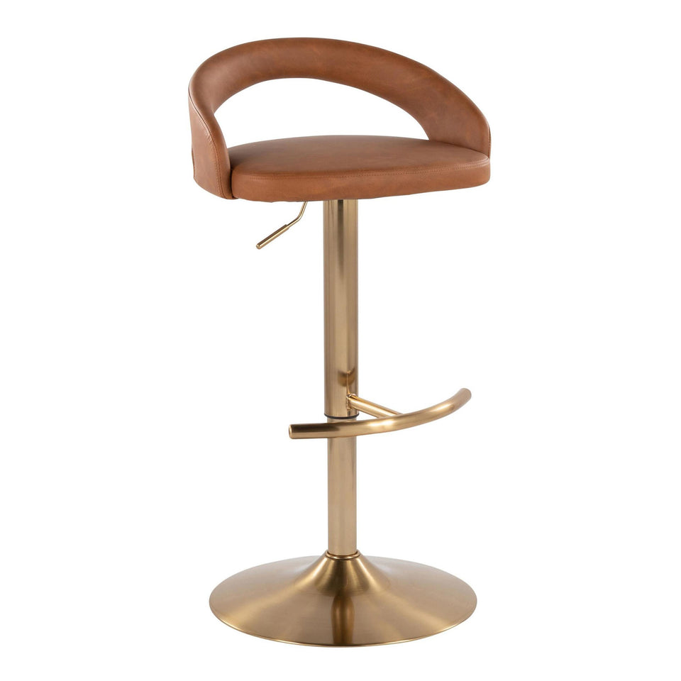 Grotto Upholstered Adjustable Barstool - Set of 2