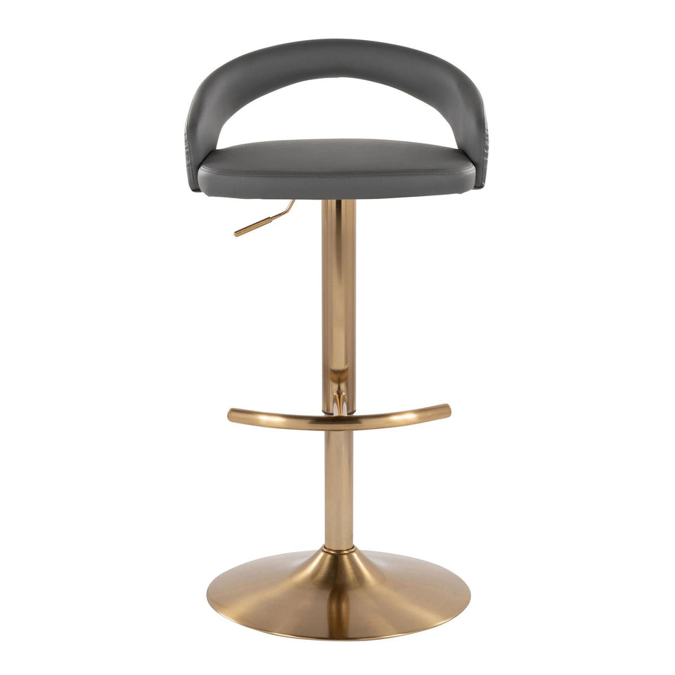 Grotto Upholstered Adjustable Barstool - Set of 2