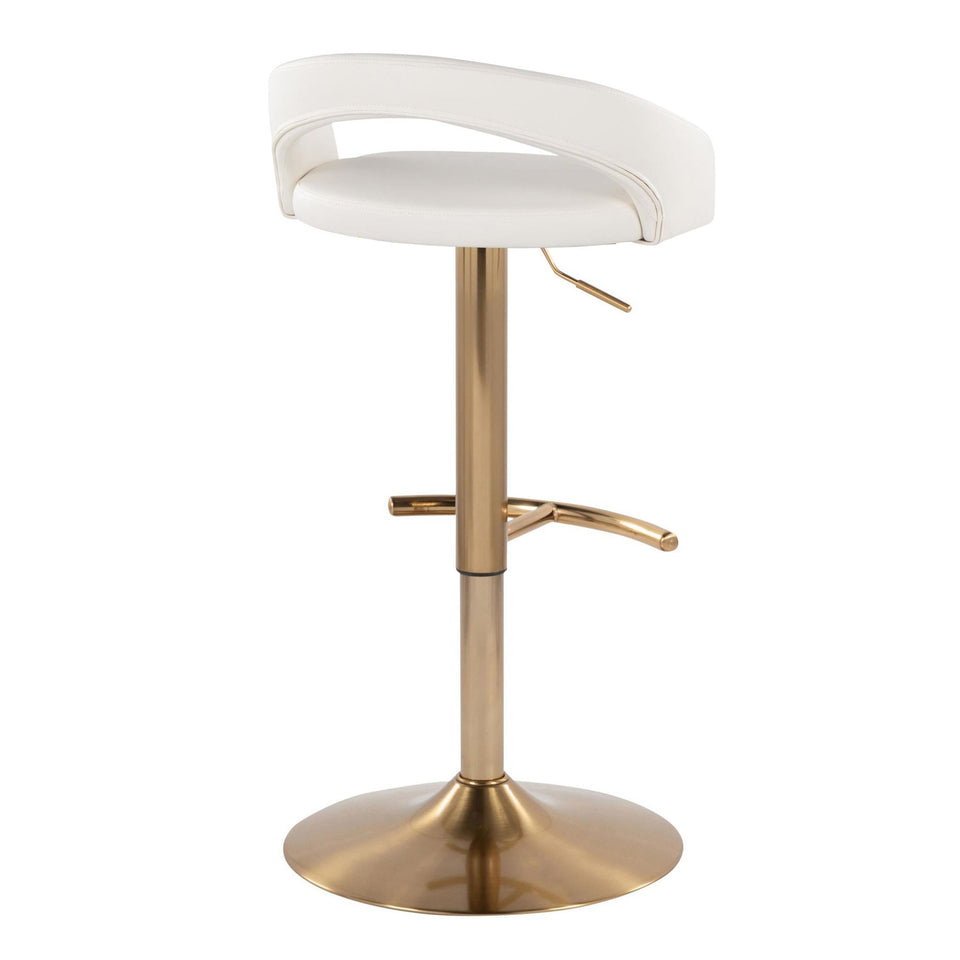 Grotto Upholstered Adjustable Barstool - Set of 2