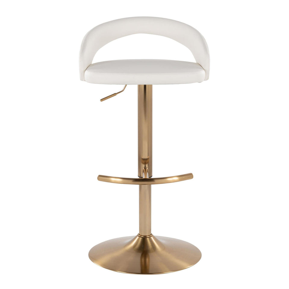 Grotto Upholstered Adjustable Barstool - Set of 2