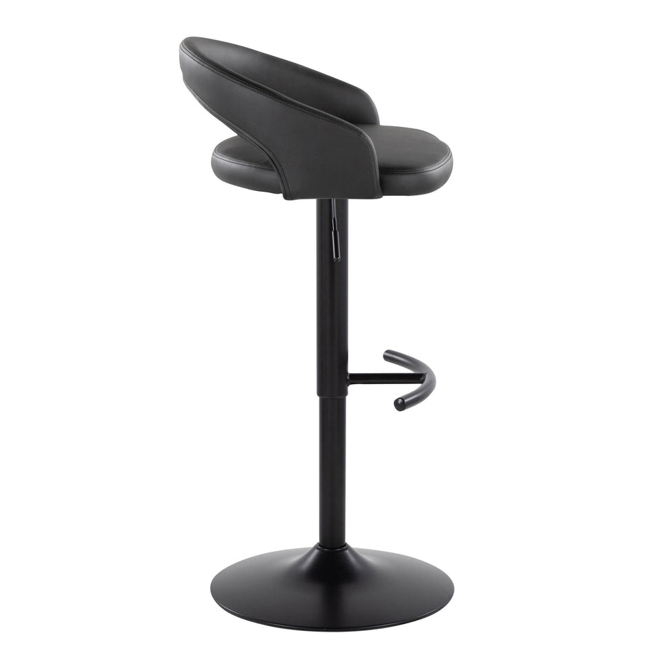 Grotto Upholstered Adjustable Barstool - Set of 2