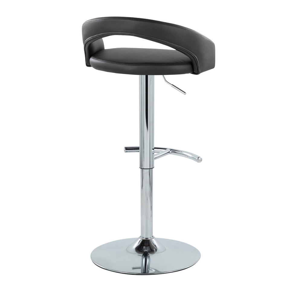 Grotto Upholstered Adjustable Barstool - Set of 2