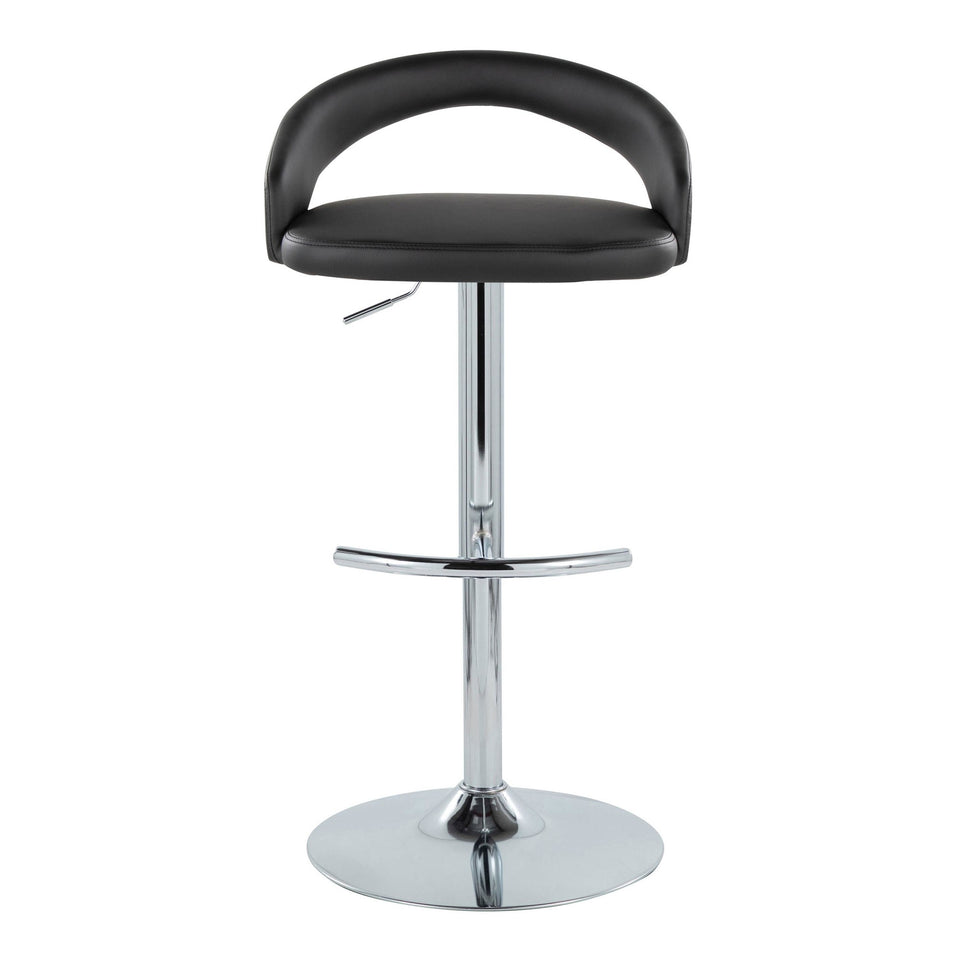 Grotto Upholstered Adjustable Barstool - Set of 2