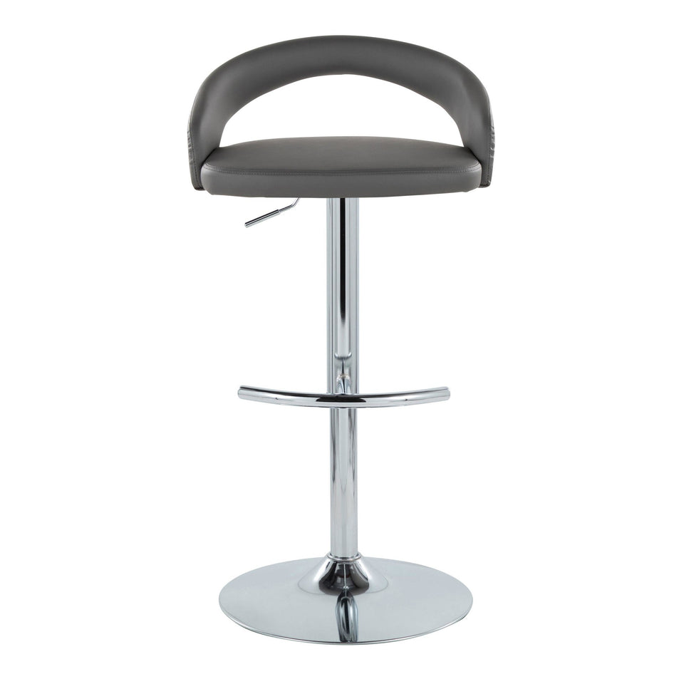 Grotto Upholstered Adjustable Barstool - Set of 2