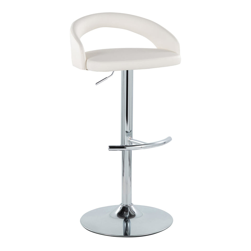 Grotto Upholstered Adjustable Barstool - Set of 2