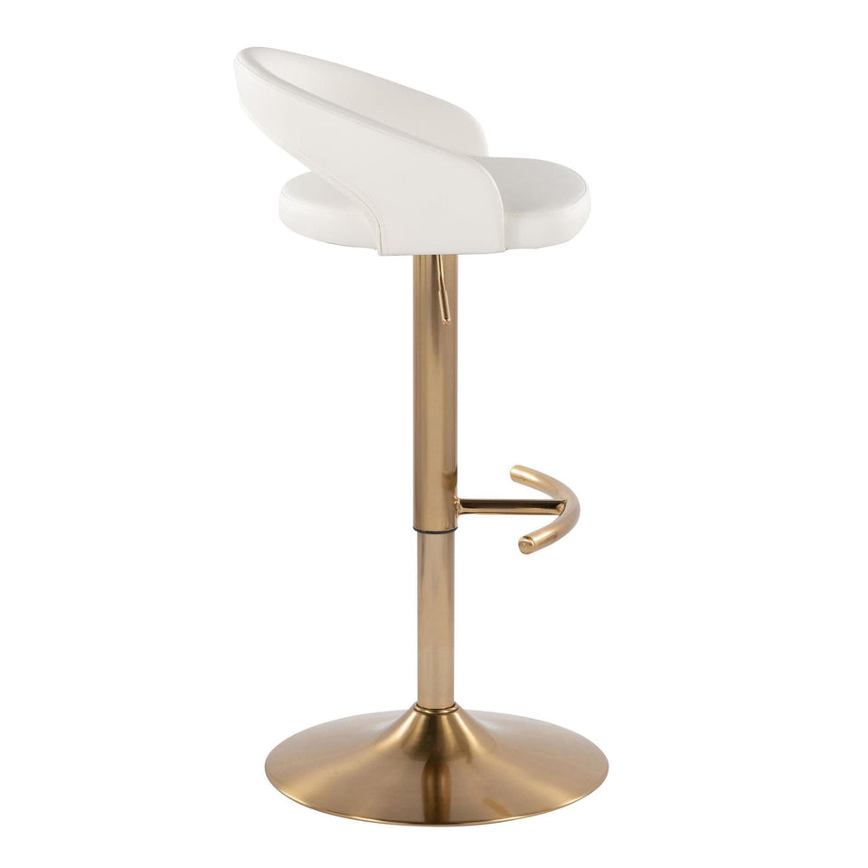 Grotto Upholstered Adjustable Barstool - Set of 3