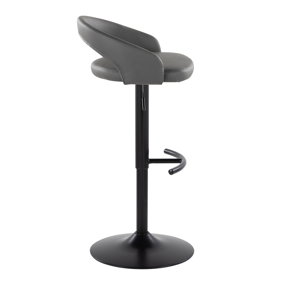 Grotto Upholstered Adjustable Barstool - Set of 3