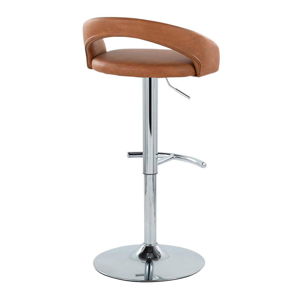 Grotto Upholstered Adjustable Barstool - Set of 3