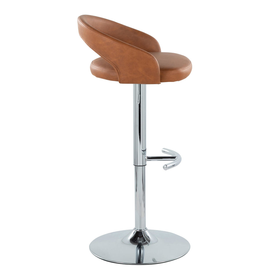 Grotto Upholstered Adjustable Barstool - Set of 3