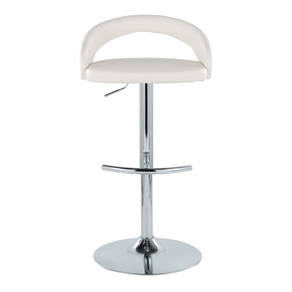 Grotto Upholstered Adjustable Barstool - Set of 3