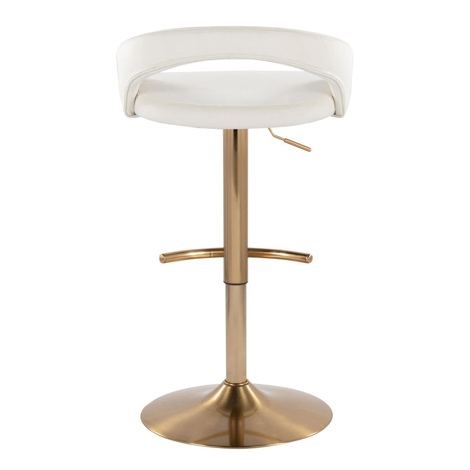 Grotto Upholstered Adjustable Barstool