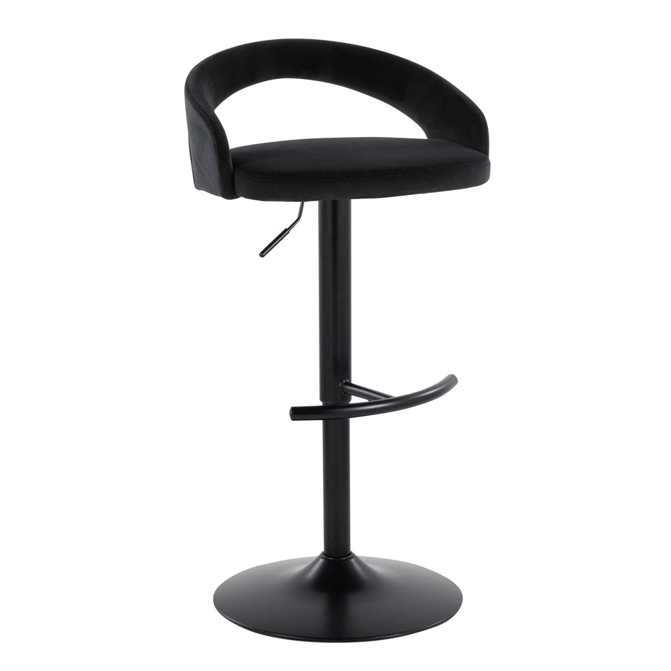 Grotto Upholstered Adjustable Barstool