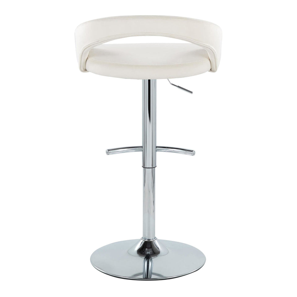 Grotto Upholstered Adjustable Barstool