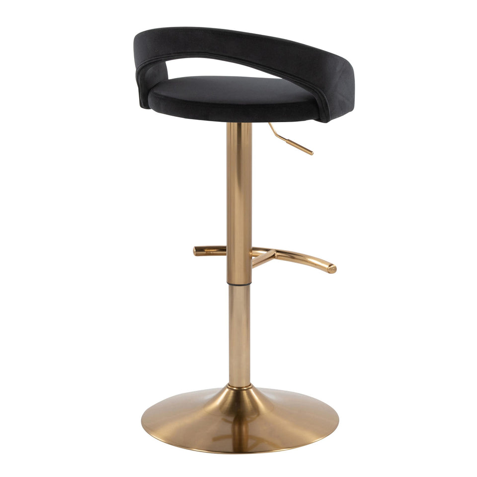 Grotto Upholstered Adjustable Barstool - Set of 2