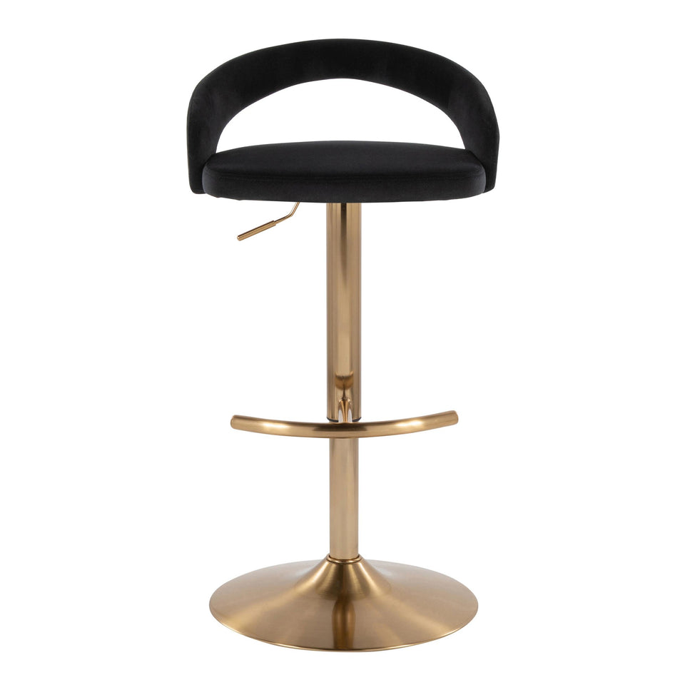Grotto Upholstered Adjustable Barstool - Set of 2